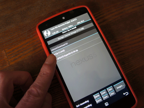Nexus 5 Android 5.1.0（LMY47I）Root化しました。09