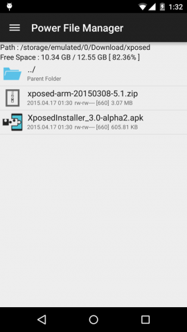 Nexus 5 Androdi 5.1 Xposed Framework をインストールする。02